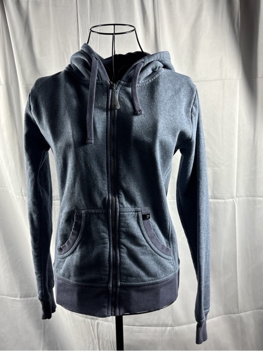 Pact Blue Zip-Up Hoodie